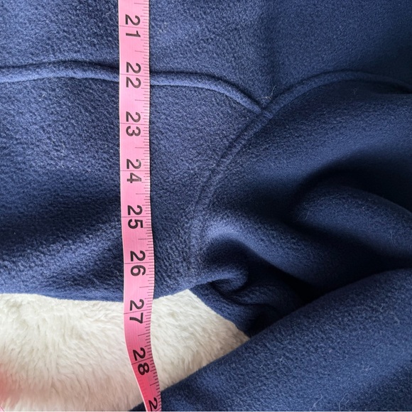 L.L.Bean Navy Full Zip Fleece Jacket XL Outdoor Cozy Core - Picture 7 of 8